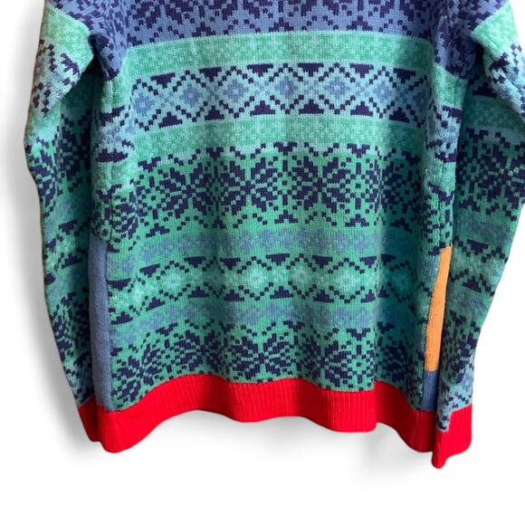 Flamingo Santa Ugly Christmas Sweater Florida Jolly Sweaters Womens LG READ - Picture 11 of 12